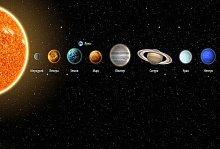 Фотообои планеты Divino Decor Фотопанно 4-х полосные H-041